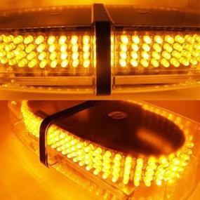 img 1 attached to 🚨 ZHOL New Bright Amber 240-LED Emergency Strobe Lights: Ensuring Vehicle Safety and Warning Signals for Cars, Trucks, and Construction Vehicles