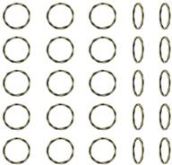 🔗 ph pandahall 50pcs alloy linking rings: exquisite tibetan style circle frames for jewelry making - antique bronze charms links for necklaces and bracelets (22x1.5mm) logo