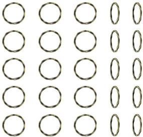 img 4 attached to 🔗 PH PandaHall 50pcs Alloy Linking Rings: Exquisite Tibetan Style Circle Frames for Jewelry Making - Antique Bronze Charms Links for Necklaces and Bracelets (22x1.5mm)