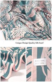 img 2 attached to 🎁 Premium Quality 100% Pure Mulberry Silk Scarf: Large Square Lightweight Headscarf & Shawl for Women - Hair Wraps with Elegant Gift Packaging Included