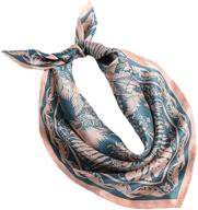 🎁 premium quality 100% pure mulberry silk scarf: large square lightweight headscarf & shawl for women - hair wraps with elegant gift packaging included logo