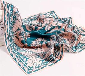 img 3 attached to 🎁 Premium Quality 100% Pure Mulberry Silk Scarf: Large Square Lightweight Headscarf & Shawl for Women - Hair Wraps with Elegant Gift Packaging Included