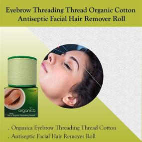 img 1 attached to 🧵 Authentic Indian 2 Spool x 300m Organica Organic Cotton Eyebrow Threading Thread