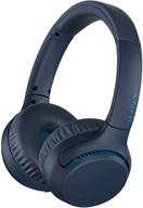 sensational sony whxb700 wireless extra bass bluetooth headset with mic, phone call capability, and alexa voice control in bold blue logo