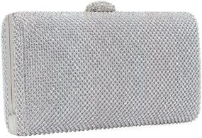 img 3 attached to 💎 Dexmay Women's Large Crystal Rhinestone Evening Clutch Bag - Formal Purse for Cocktail, Prom, and Party Events