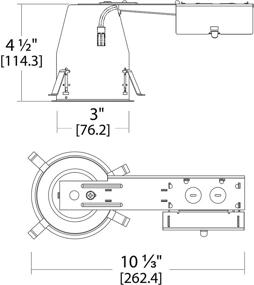 img 1 attached to NICOR Lighting Recessed Remodel Housing