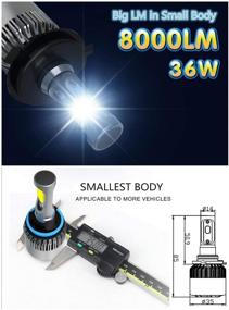 img 2 attached to VoRock8 R2 COB H10 9045 9145 8000 Lumens LED Fog Driving Light Bulbs, Halogen Replacement, Xenon White 6500K, 1 Pair