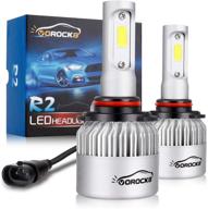 vorock8 r2 cob h10 9045 9145 8000 lumens led fog driving light bulbs, halogen replacement, xenon white 6500k, 1 pair logo