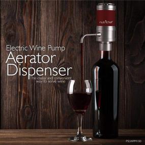 img 2 attached to 🍷 Portable Electric Wine Aerator Pump – Automatic Bottle Tap Machine for Red and White Wine – Air Decanter Diffuser System with Unique Metal Pourer Spout – NutriChef PSLWPMP50