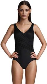 img 4 attached to 👙 Women's Regular Slender Swimsuit by Lands End: Ideal Swimwear & Cover Ups for all body types