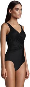 img 2 attached to 👙 Women's Regular Slender Swimsuit by Lands End: Ideal Swimwear & Cover Ups for all body types