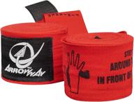 🥊 142-inch meister elastic hand wraps for boxing & mma with arrowway instructional and printed directions логотип