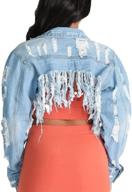 shuxiu women fashion denim jackets women's clothing and coats, jackets & vests logo