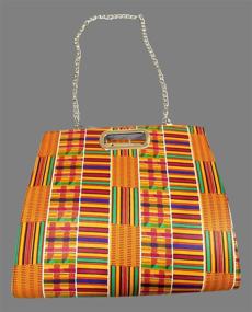 img 1 attached to Kente Handbag African Ankara Accessory