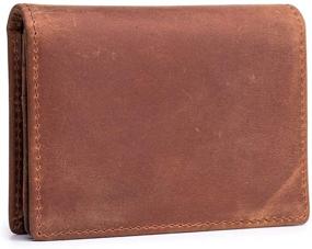 img 3 attached to 🧳 Genuine Leather Bi Fold Wallet with RFID Blocking - Essential Men's Accessory