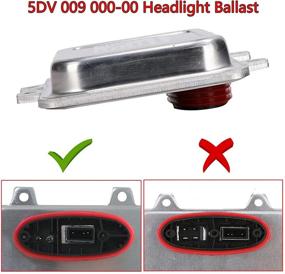 img 3 attached to 🔦 Xenon HID Headlight Ballast Control Unit and D1S Bulb Replacement for Cadillac Escalade (2007-2014), BMW E60 (2006-2009), and Chrysler Town & Country (2008-2014) - 5DV 009 000-00