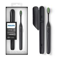 🖤 philips one: sonicare rechargeable toothbrush in shadow black - hy1200/06 logo