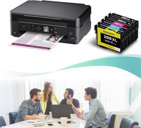 img 3 attached to 🖨️ GREENBOX Remanufactured Ink Cartridges for Epson 288 288XL T288 T288XL, Compatible with Expression Home XP-440 XP-430 XP-330 XP-340 XP-434 XP-446 Printer - Pack of 2 Black, 1 Cyan, 1 Magenta, 1 Yellow