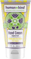 🌴 human+kind hand cream: nourishing & hydrating care with avocado oil and shea butter, vegan skincare - tropical fresh scent, 1.7 fl oz logo