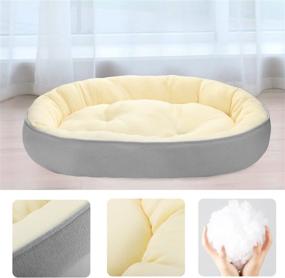 img 2 attached to HAWSON Durable Dog Bed for Large, Medium, and Small Dogs - Warm and Washable Sleeping 🐶 Puppy Bed, Calming Cat Beds for Indoor Use - Fits up to 45 lbs Dogs and Cats (24''/30'')