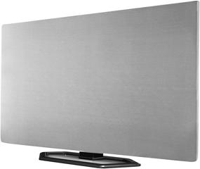 img 3 attached to Universal 43 Inch Grey Lycra Fabric 📺 Indoor TV Cover - Dust-Proof Protector for Flat Screen