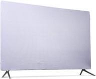 universal 43 inch grey lycra fabric 📺 indoor tv cover - dust-proof protector for flat screen logo