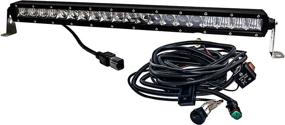 img 4 attached to 🔦 OZ-USA S4D 20" Single Row LED Light Bar with Phillips 4D Reflectors for Spot Flood Combo Off Road 4x4 4WD Race Truck...