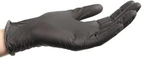 img 3 attached to 🧤 ForPro Disposable Nitrile Gloves – Chemical Resistant, Powder-Free, Latex-Free, Non-Sterile – Black, X-Large, 100-Count