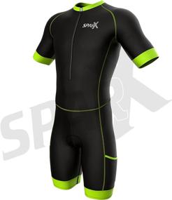 img 3 attached to 🏃 Ultimate Performance: Sparx Men's Trisuit - Short Sleeve Aero Triathlon Suit