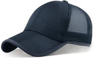 ellewin full mesh baseball cap: breathable, quick-dry hat for running & water sports логотип