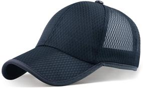 img 4 attached to ELLEWIN Full Mesh Baseball Cap: Breathable, Quick-dry Hat for Running & Water Sports