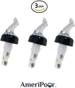 img 3 attached to 🍷 AmeriPour - Measured Pourer - Liquor Bottle Pourers - Collared - (3pk) Made in USA. Non-Leaking Bar Spouts - Durable & Crack-Free. Consistent and Precise Pouring. Ideal for Wine! (Clear, 1.5oz/45ml - 3 Pack)