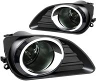 противотуманный фонарь "dna motoring fl-tca09-sm" для toyota camry xv40 2010-2011 годов. логотип