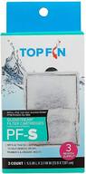 🐟 top fin silenstream pf-s refill for pf10 power filters - pack of 3, 5.5in x 3.1 logo