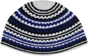 img 1 attached to 🧢 Stretchable Hand Knitted Frik Kippah: Perfect Fit for Every Head