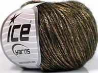 🌟✨ rock star gold black metallic shine soft nylon merino wool acrylic yarn blend, 50g logo