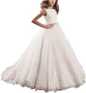 girls' clothing - secquin pageant birthday communion dresses for special occasions logo