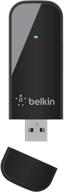 📶 belkin n600 db f9l1101 wireless dual-band usb adapter - high-speed up to 300mbps (black) logo