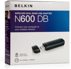 img 3 attached to 📶 Belkin N600 DB F9L1101 Wireless Dual-Band USB Adapter - High-Speed up to 300Mbps (Black)