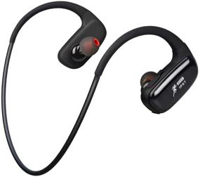 img 4 attached to IPX7 Waterproof Sports Wireless Stereo Earbuds with Built-in Memory - 16GB MP3 Player + Bluetooth Headset + Swimming Headphone + Running Earphone (Black)