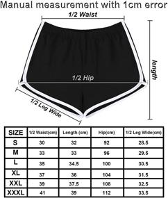 img 3 attached to 🩳 URATOT 2-Pack Cotton Sport Shorts: Versatile Yoga Dance Short Pants for Summer Athletic Style