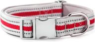 hipipet premium safety dog collar: highly reflective with comfort lining, padded & metal buckle for medium and large dogs logo