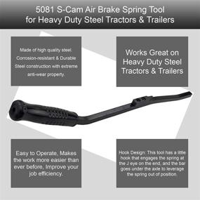 img 1 attached to 💪 Mekar 5081 S-Cam Air Brake Spring Tool: Efficient Solution for Heavy Duty Steel Tractors & Trailers