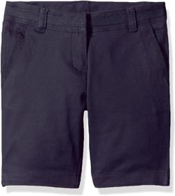 img 4 attached to Shop Nautica Skinny Bermuda Pants & Capris: The Perfect School Uniform for Girls