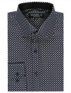 👔 7encounter stylish patterned cotton men's clothing with a spread collar logo