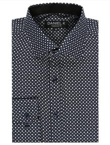 img 2 attached to 👔 7Encounter Stylish Patterned Cotton Men's Clothing with a Spread Collar