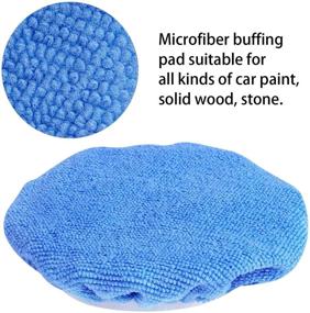 img 1 attached to 🚗 Awpeye 10Pack Car Polisher Pad Bonnet (5 to 6 Inches): Soft Microfiber Polishing Bonnet for Effortless Buffing and Shining