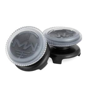 img 3 attached to KontrolFreek Modern Warfare - High-Rise A.D.S. Performance Thumbsticks for PlayStation 4 (PS4), Transparent/Black, Concave