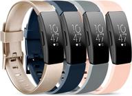 📿 vancle 4 pack silicone bands: perfect fit for fitbit inspire hr, inspire, and ace 2 - ideal for women and men логотип