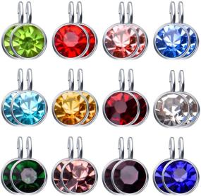 img 3 attached to 📿 Aylifu 24pcs Crystal Pendant Charms with Rings - Birthstone Charms Beads for DIY Earrings, Necklaces, Bracelets Crafts - Set of 12 Colors (Small)